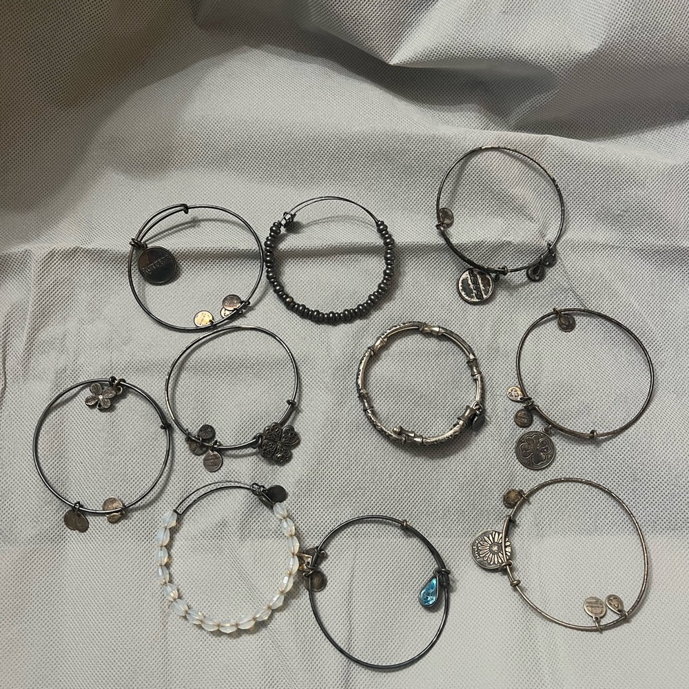 Alex and Ani Mixed Metal silver Charm Bracelets